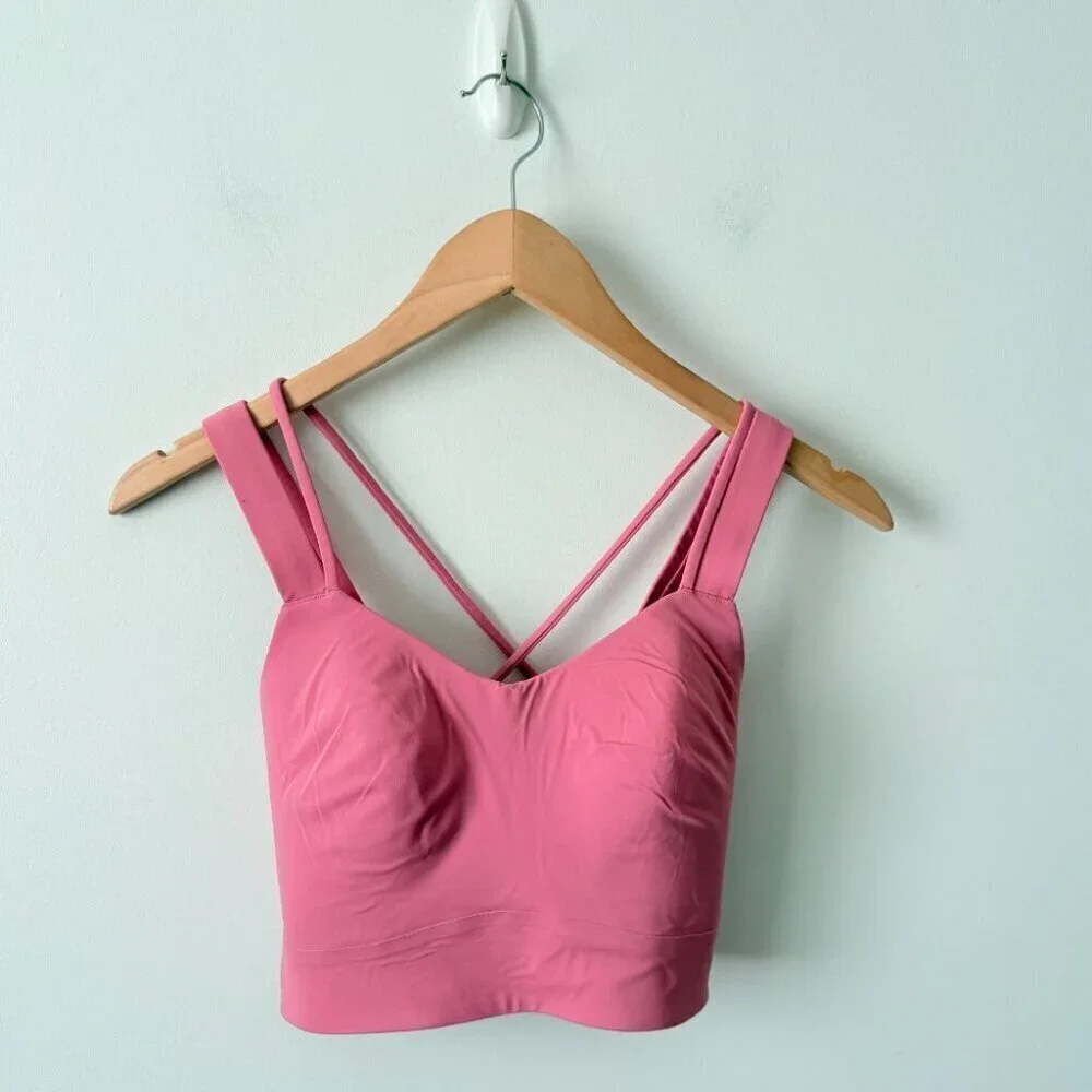 Lululemon Like a Cloud Bra Long Line *Light Support, B/C Cup Pink Blossom